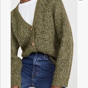 BAUM UND PFERDGARTEN Wool Alpaca Sweater Size Small Green Claretta‎ Quiet Luxury